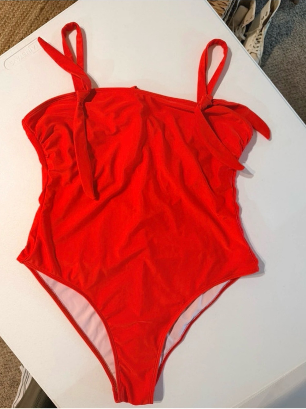 bond-eye Bright Red One-Piece Swimsuit